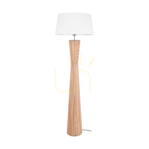 Stojaca lampa Azalea, olejovaný dub/matný nikl, biele tienidlo, 1xE27, Ø50 cm 0 Stojaca lampa Azalea, olejovaný dub/matný nikl, biele tienidlo, 1xE27, Ø50 cm small 0