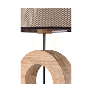 Stolná lampa Logan, olejovaný dub/čierna, hnedo-čierno-zlatý tienidlo, 1xE27, 36 cm 2 Stolná lampa Logan, olejovaný dub/čierna, hnedo-čierno-zlatý tienidlo, 1xE27, 36 cm small 2