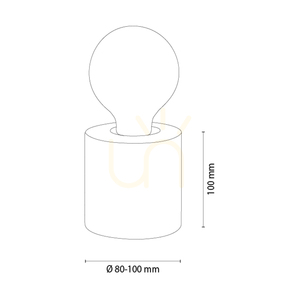 Stolná lampa Core, hnedá, 1xE27, Ø 8–12 cm 2 Stolná lampa Core, hnedá, 1xE27, Ø 8–12 cm small 2