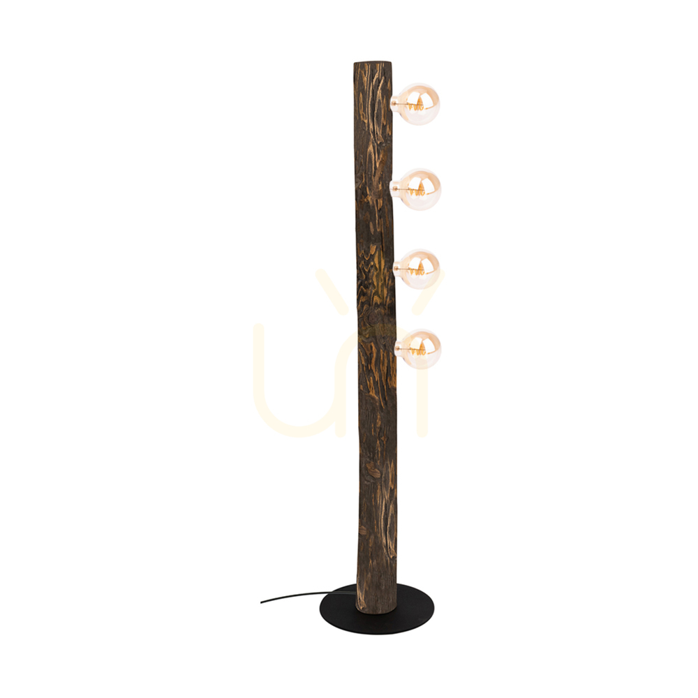 Skontrolujte Stojaca lampa Core, orech/čierna, 4xE27, Ø30 cm Stojaca lampa Core, orech/čierna, 4xE27, Ø30 cm