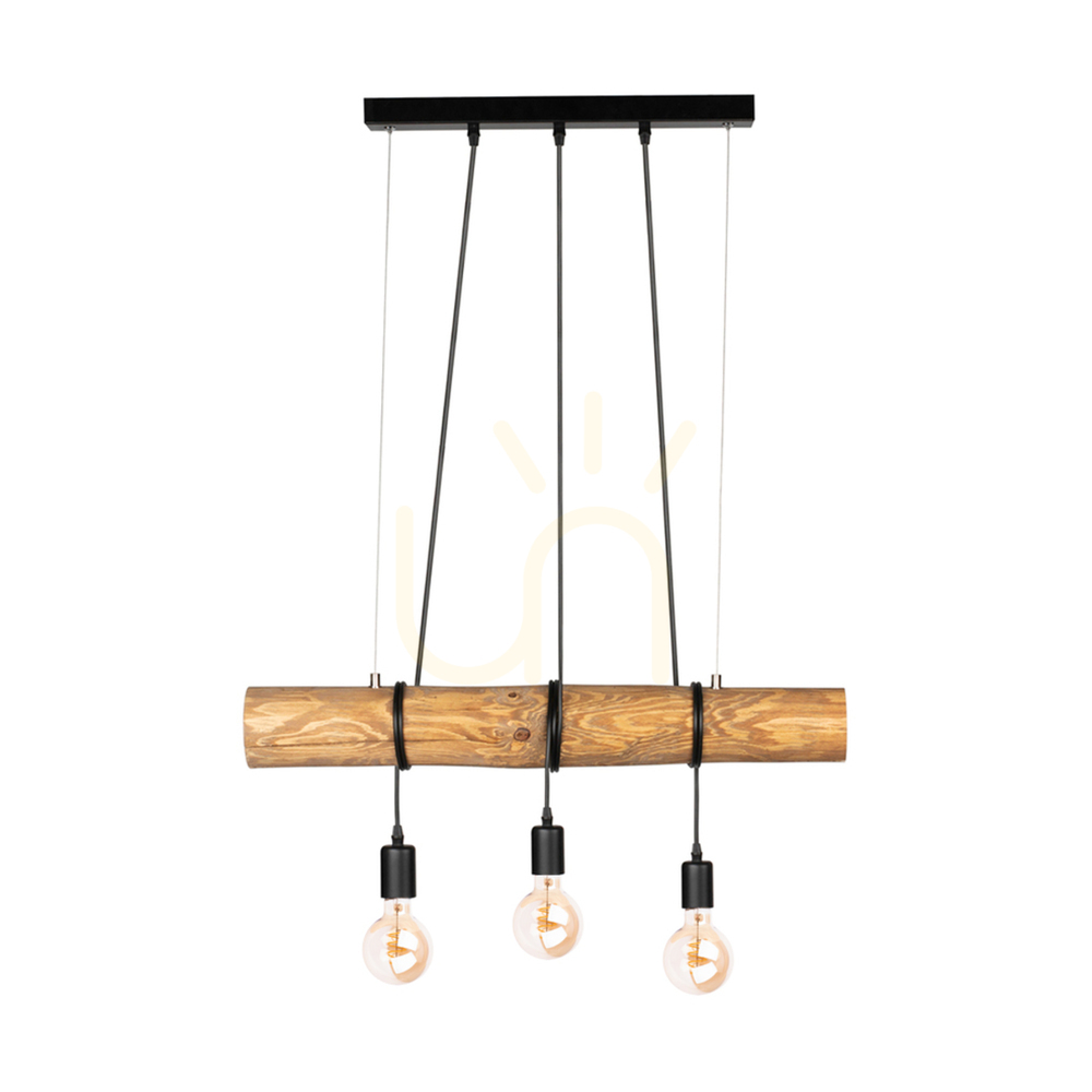 Skontrolujte Závesné svietidlo Hikari, hnedé/čierne, 3xE27, 70 cm Závesné svietidlo Hikari, hnedé/čierne, 3xE27, 70 cm