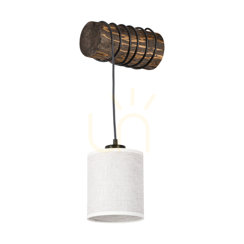 Skontrolujte Nástenná lampa Treno, orech, béžový tienidlo, 1xE27, 27 cm