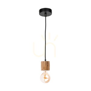 Závesné svietidlo Skog, hnedé/čierne, 1xE27, Ø10 cm small 0