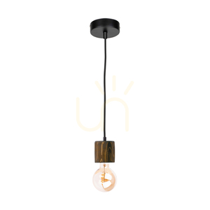 Závesné svietidlo Skog, orech/čierna, 1xE27, Ø10 cm 0 Závesné svietidlo Skog, orech/čierna, 1xE27, Ø10 cm small 0