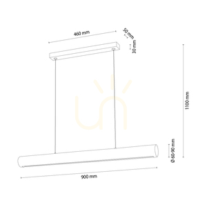 Závesné svietidlo Vudovi, hnedé/čierne, 1xLED, 35 W, 90 cm 2 Závesné svietidlo Vudovi, hnedé/čierne, 1xLED, 35 W, 90 cm small 2