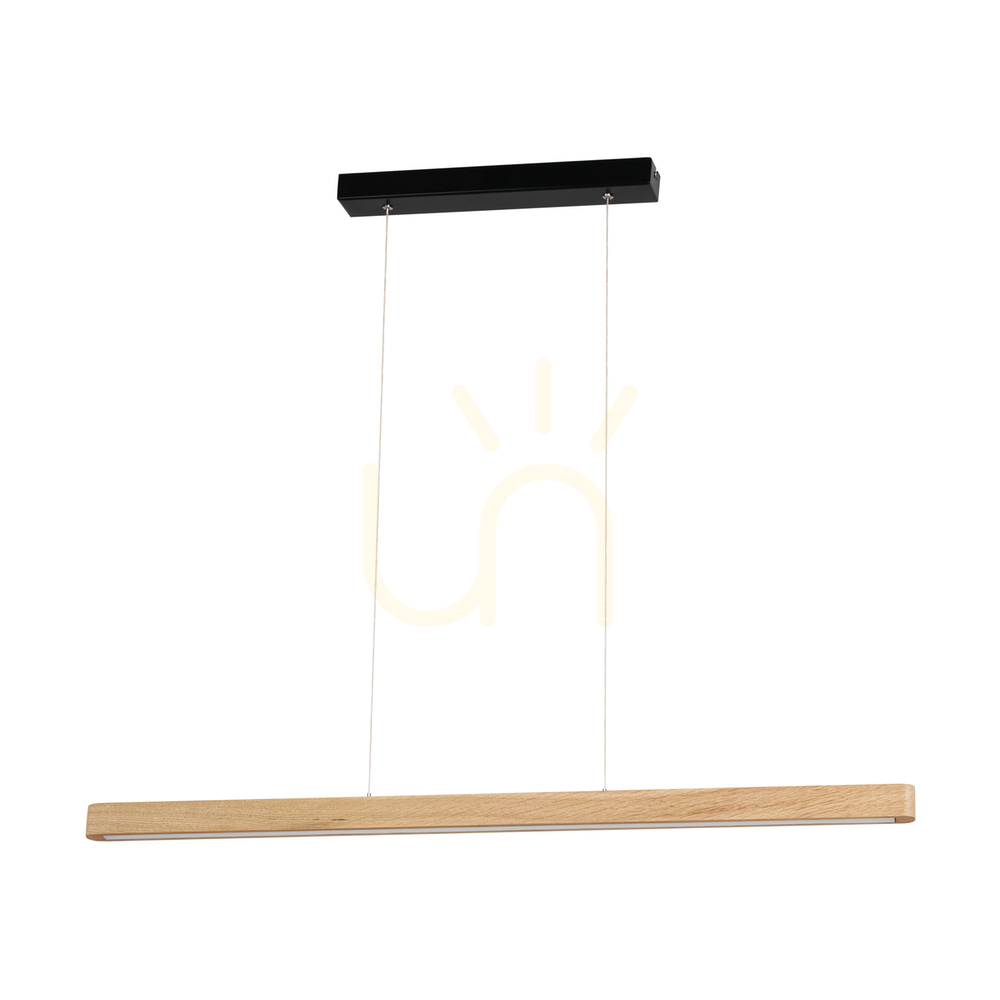 Skontrolujte Závesné svietidlo Forestier, olejovaný dub/čierna, 1xLED 17 W, 90 cm Závesné svietidlo Forestier, olejovaný dub/čierna, 1xLED 17 W, 90 cm