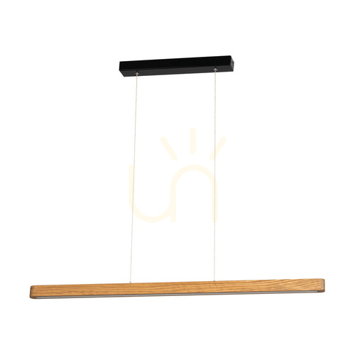 Skontrolujte Závesné svietidlo Forestier, hnedé/čierne, 1xLED, 17 W, 90 cm