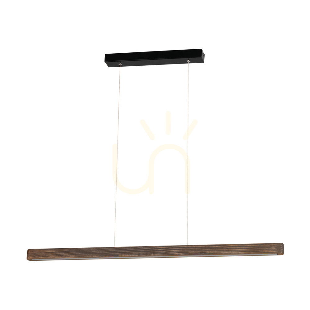 Skontrolujte Závesné svietidlo Forestier, orech/čierna, 1xLED, 17 W, 90 cm Závesné svietidlo Forestier, orech/čierna, 1xLED, 17 W, 90 cm