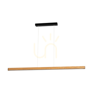 Závesné svietidlo Forestier, hnedé/čierne, 1xLED 23 W, smer svetla nahor a nadol, 118 cm small 0