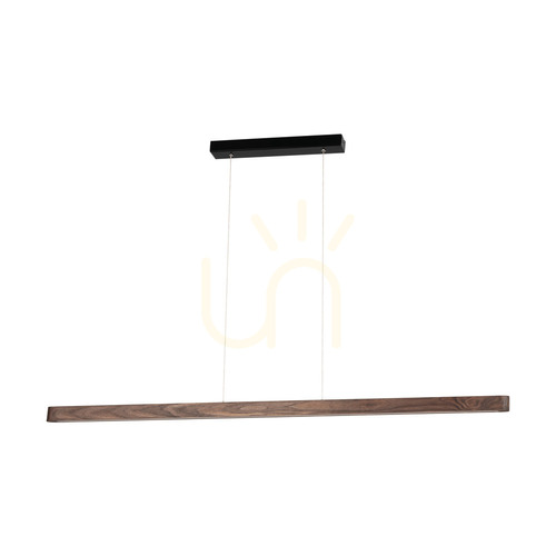 Skontrolujte Závesné svietidlo Forestier, orech/čierna, 1xLED 23 W, smer svetla nahor a nadol, 118 cm