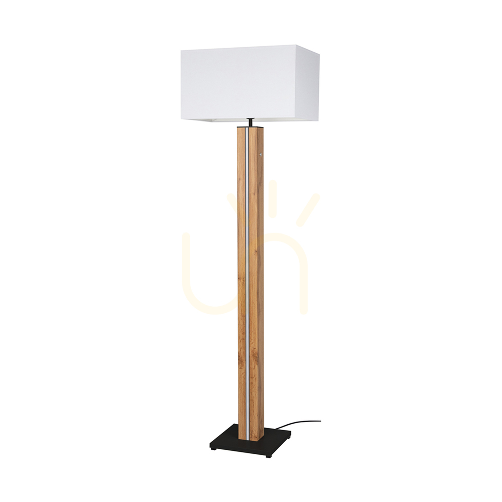 Skontrolujte Stojaca lampa Flamo, dub/čierna, biele tienidlo, 1xE27 + 1x16 W LED, 45 cm Stojaca lampa Flamo, dub/čierna, biele tienidlo, 1xE27 + 1x16 W LED, 45 cm