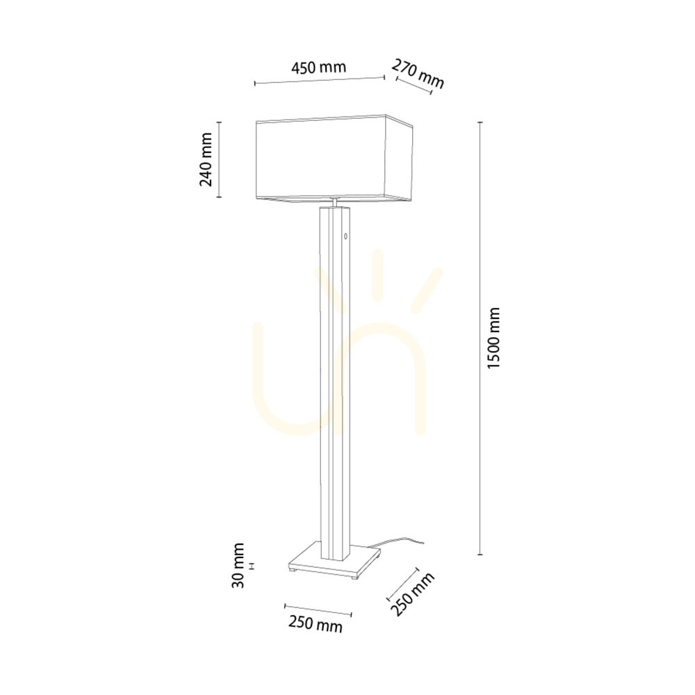 vyhliadka Stojaca lampa Flamo, orech/čierna, béžovo-čierne tienidlo, 1xE27 + 1xLED 16 W, 45 cm Stojaca lampa Flamo, orech/čierna, béžovo-čierne tienidlo, 1xE27 + 1xLED 16 W, 45 cm
