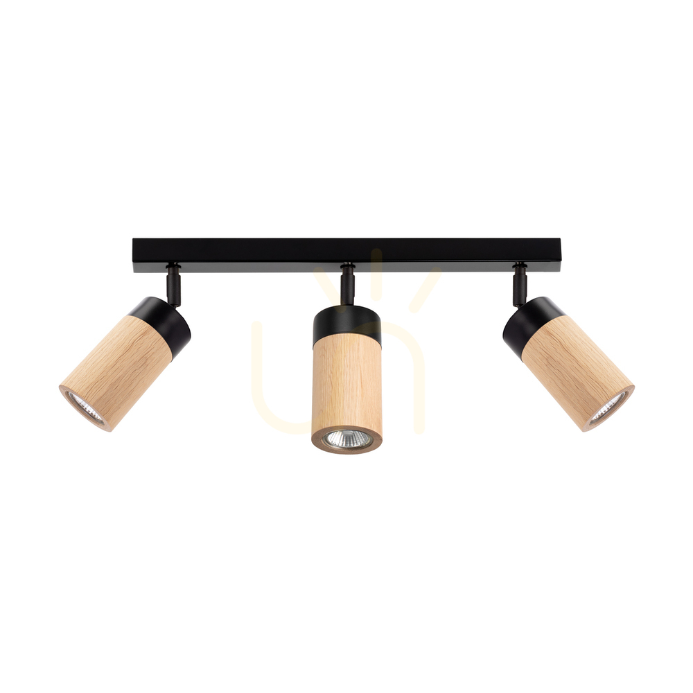 Skontrolujte Stropné svietidlo Artemis, olejovaný dub/čierna, 3xGU10, 6 W, 52 cm Stropné svietidlo Artemis, olejovaný dub/čierna, 3xGU10, 6 W, 52 cm