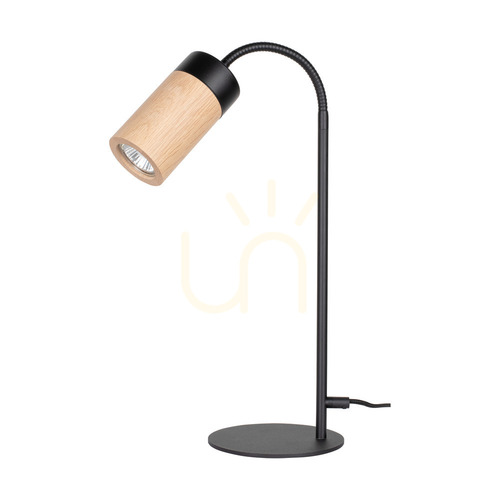 Skontrolujte Stolná lampa Artemis, olejovaný dub/čierna, 1xGU10, 6 W, 20 cm