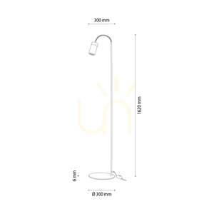 Stojaca lampa Artemis, olejovaný dub/čierna, 1xGU10, 6 W, 35 cm small 1