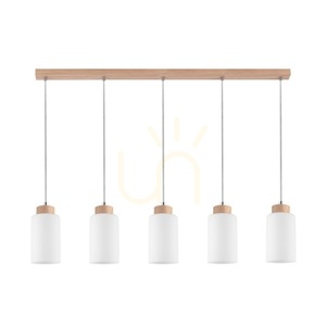 Závesné svietidlo Selva, olejovaný dub, 5xE27, 100 cm 0 Závesné svietidlo Selva, olejovaný dub, 5xE27, 100 cm small 0