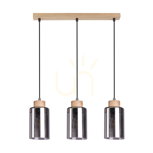 Skontrolujte Závesné svietidlo Selva, olejovaný dub, 3xE27, 52 cm