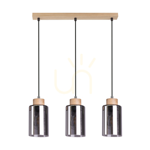 Závesné svietidlo Selva, olejovaný dub, 3xE27, 52 cm 0 Závesné svietidlo Selva, olejovaný dub, 3xE27, 52 cm small 0