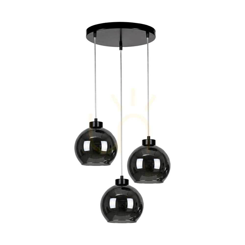 Skontrolujte Závesné svietidlo Cameo Black, 3xE27, Ø40 cm Závesné svietidlo Cameo Black, 3xE27, Ø40 cm