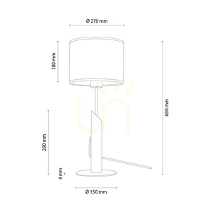 Stolná lampa Canva, olejovaný dub/čierna, béžové tienidlo, 1xE27, Ø27 cm 2 Stolná lampa Canva, olejovaný dub/čierna, béžové tienidlo, 1xE27, Ø27 cm small 2