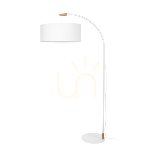 Skontrolujte Stojaca lampa Brindille, olejovaný dub/biela, biele tienidlo, 1xE27, 94 cm