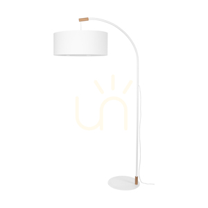 Stojaca lampa Brindille, olejovaný dub/biela, biele tienidlo, 1xE27, 94 cm small 0