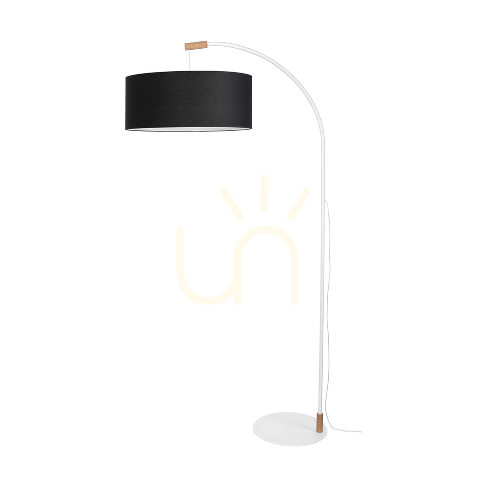 Skontrolujte Stojaca lampa Brindille, olejovaný dub/biela, čierne tienidlo, 1xE27, 94 cm Stojaca lampa Brindille, olejovaný dub/biela, čierne tienidlo, 1xE27, 94 cm