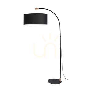 Stojaca lampa Brindille, olejovaný dub/čierna, čierne tienidlo, 1xE27, 94 cm small 0