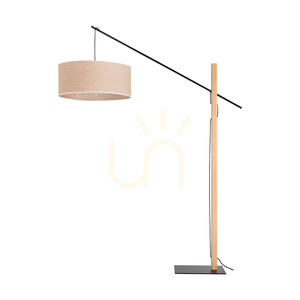 Stojaca lampa Savra, olejovaný dub/čierna, béžové tienidlo, 1xE27, 160 cm 0 Stojaca lampa Savra, olejovaný dub/čierna, béžové tienidlo, 1xE27, 160 cm small 0