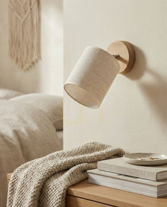 Nástenná lampa Dreva, olejovaný dub, béžový tienidlo, 1xE27, 25 cm 1 Nástenná lampa Dreva, olejovaný dub, béžový tienidlo, 1xE27, 25 cm small 1