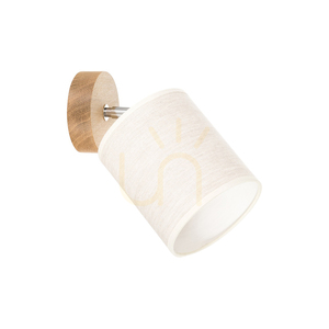 Nástenná lampa Dreva, olejovaný dub, béžový tienidlo, 1xE27, 25 cm 0 Nástenná lampa Dreva, olejovaný dub, béžový tienidlo, 1xE27, 25 cm small 0