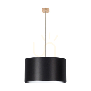 Závesné svietidlo Dreva, olejovaný dub, čierny tienidlo, 1xE27, Ø50 cm 0 Závesné svietidlo Dreva, olejovaný dub, čierny tienidlo, 1xE27, Ø50 cm small 0
