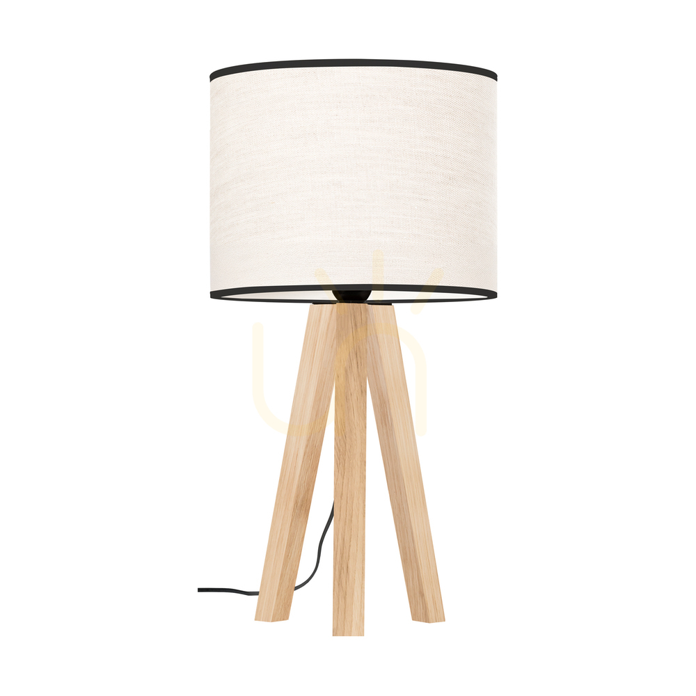Skontrolujte Stolná lampa Solea, olejovaný dub, béžovo-čierne tienidlo, 1xE27, Ø22 cm Stolná lampa Solea, olejovaný dub, béžovo-čierne tienidlo, 1xE27, Ø22 cm