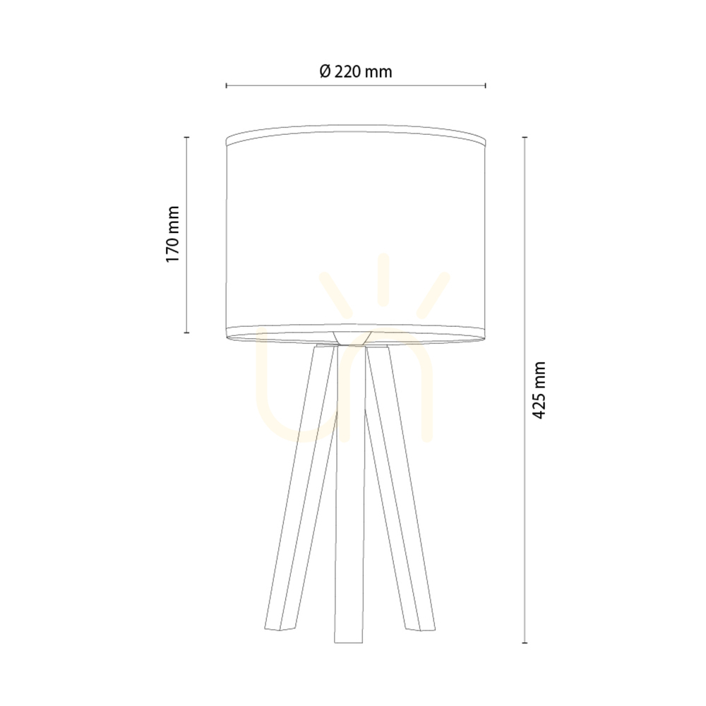 vyhliadka Stolná lampa Solea, hnedá, čierny tienidlo, 1xE27, Ø22 cm Stolná lampa Solea, hnedá, čierny tienidlo, 1xE27, Ø22 cm