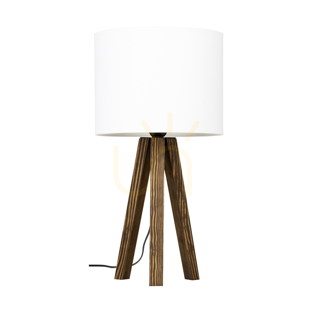 Skontrolujte Stolná lampa Solea, orech, biele tienidlo, 1xE27, Ø22 cm Stolná lampa Solea, orech, biele tienidlo, 1xE27, Ø22 cm