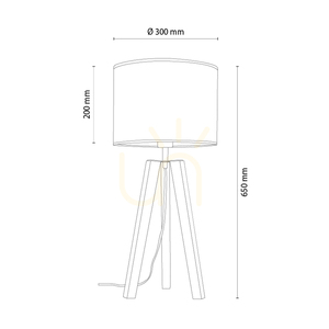 Stolná lampa Solea, olejovaný dub/čierna, béžové tienidlo, 1xE27, Ø30 cm 1 Stolná lampa Solea, olejovaný dub/čierna, béžové tienidlo, 1xE27, Ø30 cm small 1