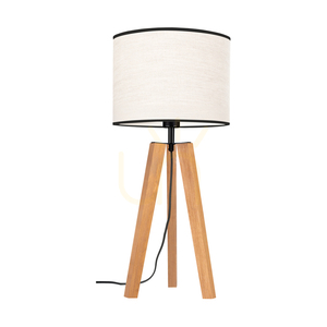 Stolná lampa Solea, hnedá/čierna, béžovo-čierny tienidlo, 1xE27, Ø30 cm small 0