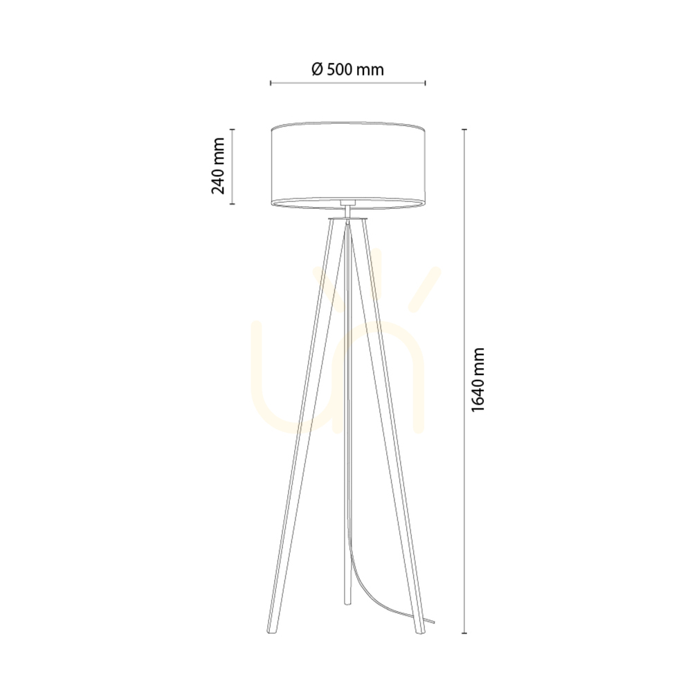 vyhliadka Stojaca lampa Solea, orech/čierna, béžovo-čierne tienidlo, 1xE27, Ø50 cm Stojaca lampa Solea, orech/čierna, béžovo-čierne tienidlo, 1xE27, Ø50 cm