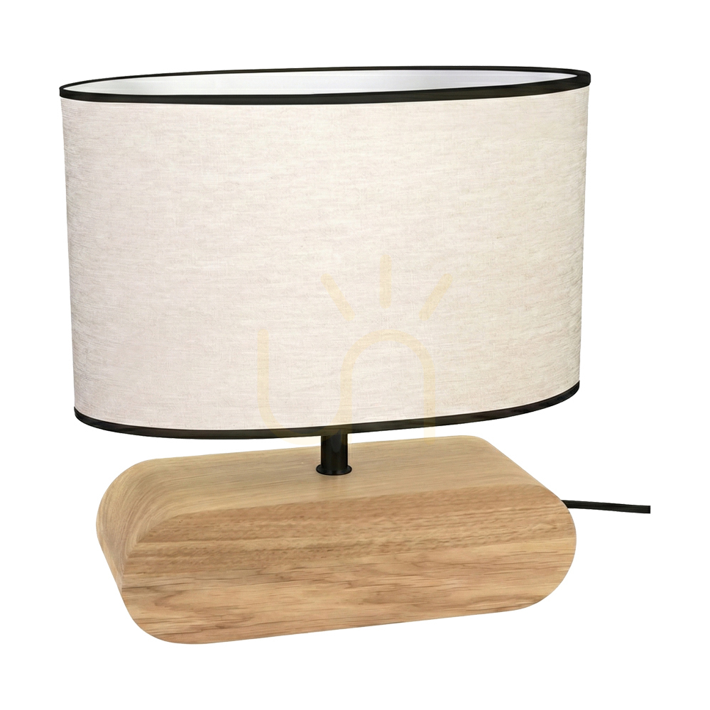 Skontrolujte Stolná lampa Braze, olejovaný dub/čierna, béžovo-čierne tienidlo, 1xE27, 30 cm Stolná lampa Braze, olejovaný dub/čierna, béžovo-čierne tienidlo, 1xE27, 30 cm