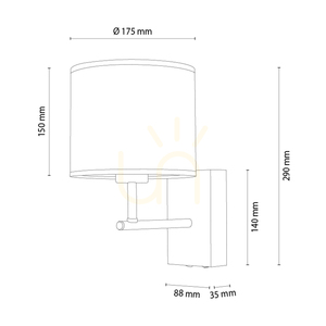 Nástenná lampa Lector, olejovaný dub/čierna, béžový tienidlo, 1xE27, 21,5 cm 1 Nástenná lampa Lector, olejovaný dub/čierna, béžový tienidlo, 1xE27, 21,5 cm small 1