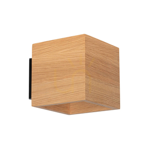 Nástenná svietidlo Block, olejovaný dub/čierna, 1xG9, 13 cm small 0