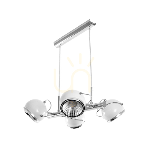 Skontrolujte Závesná lampa s guľou vrátane. 4xGU10 LED 6 W, biela, 40 cm