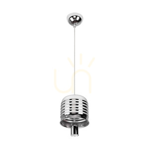 Závesné svietidlo s žiarovkou, 1xE27, Max. 60 W, chróm/číry/biely, Ø 30 cm small 1