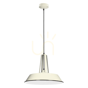 Závesné svietidlo Alvar 1xE27 60 W, slonovinová/čierna, Ø 36 cm small 0