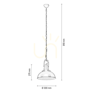 Závesné svietidlo Lofti 1xE27 60 W čierne/biele Ø 30 cm small 2