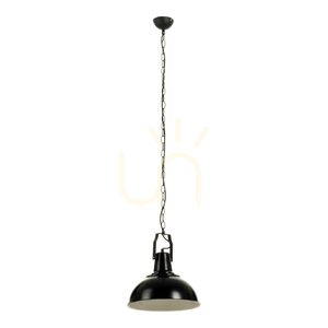 Závesné svietidlo Lofti 1xE27 60 W čierne/biele Ø 30 cm small 0