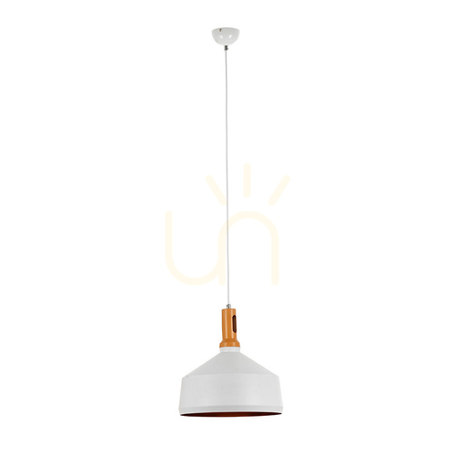 Skontrolujte Závesné svietidlo Selene 1xE27 60 W, biele/hnedé, Ø 34 cm