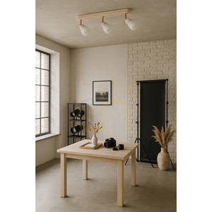 Stropné svietidlo Julietta, 3xE14, 40 W, bielený dub small 1