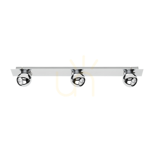 Skontrolujte LED pásik Sergio 3xGU10, 5 W, chróm, 85,5 cm