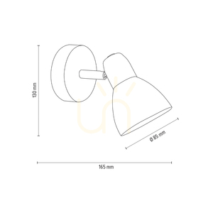 Nástenná svietidlo Alga 1xE14 Max. 40 W, saténová/biela, 16,5 cm small 4